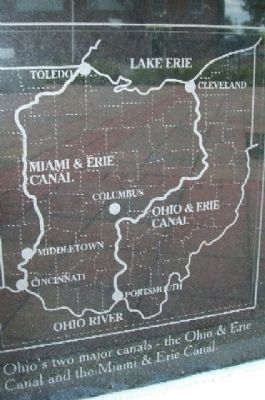 Ohio Canals Marker Map Detail image. Click for full size.