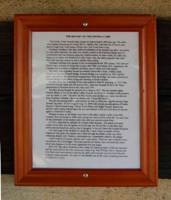 The History of the Gosnell Cabin Marker. Click for full size. The History of the Gosnell Cabin Marker image. Click for full size.