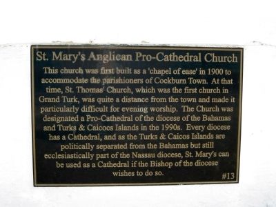 St. Mary's Anglican Pro-Cathedral Church Marker image. Click for full size.