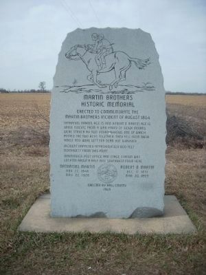 Martin Brothers Historic Memorial Marker. Click for full size. Martin Brothers Historic Memorial Marker image. Click for full size.