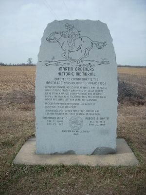 Martin Brothers Historic Memorial Marker image. Click for full size.