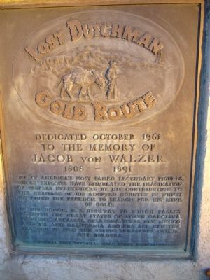 Lost Dutchman Gold Route Marker image. Click for full size.