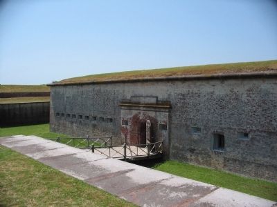 Entrance to Fort Macon image. Click for full size.