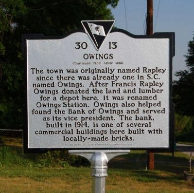 Owings Marker image. Click for full size.
