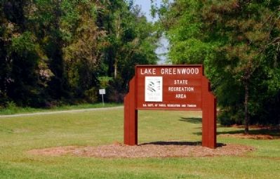 Lake Greenwood State Recreation Area Sign image. Click for full size.
