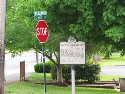 Smiths Crossroads Marker. Click for full size. Smiths Crossroads Marker image. Click for full size.