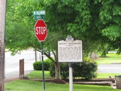 Smiths Crossroads Marker image. Click for full size.