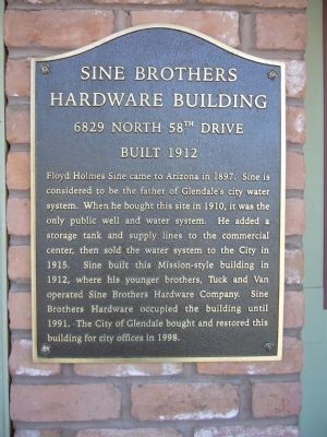 Sine Brothers Hardware Building Marker image. Click for full size.