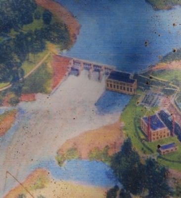 Buzzard's Roost Dam -<br>Vintage Postcard (1930s). Click for full size. Buzzard's Roost Dam -<br>Vintage Postcard (1930s) image. Click for full size.