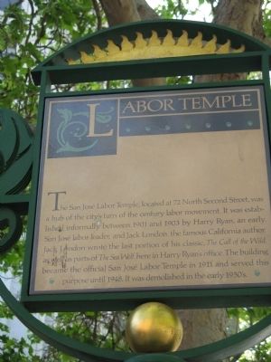 Labor Temple Marker image. Click for full size.