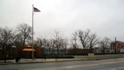 Veterans Memorial Flagpole and Marker image. Click for full size.