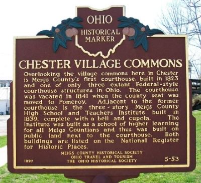 Chester Village Commons Marker (Side B) image. Click for full size.