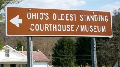 Ohio's Oldest Standing Courthouse Marker image. Click for full size.