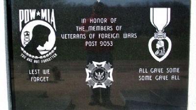 Veterans of Foreign Wars Post 9053 Memorial image. Click for full size.