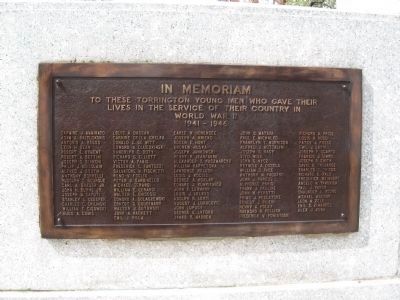 World War II Dead Plaque image. Click for full size.