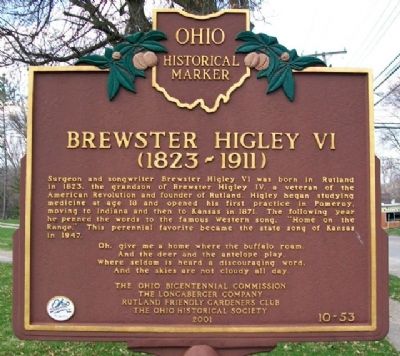 Brewster Higley VI Marker. Click for full size. Brewster Higley VI Marker image. Click for full size.