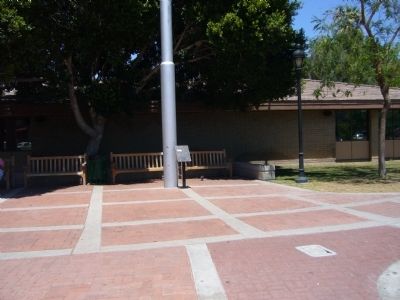Glendale's Towering Flagstaff Marker. Click for full size. Glendale's Towering Flagstaff Marker image. Click for full size.
