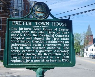 Exeter Town House Marker image. Click for full size.