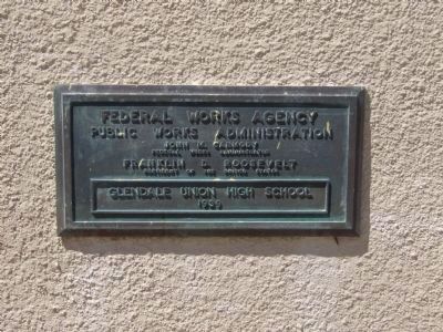 Plaque Mounted on the Building to the Left of the Entrance image. Click for full size.