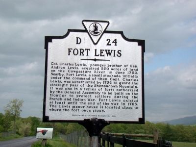 Fort Lewis Marker image. Click for full size.