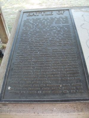 Battle of Alamance Marker - Battlefield Map image. Click for full size.