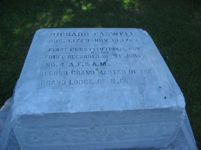 Inscription on Top of the Gravestone image. Click for full size.