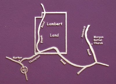 Lambert Land Settlement Plot on Marker image. Click for full size.