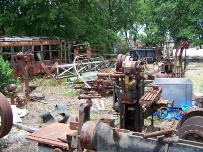 Central Of Georgia Railroad Shops, scrap yard image. Click for full size.