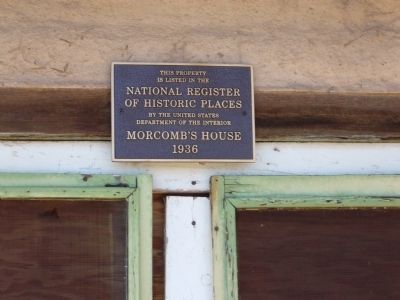 Morcomb's House Historic Places Plaque image. Click for full size.