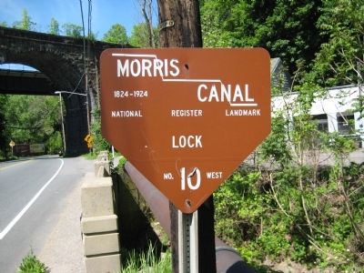 Morris Canal - Lock 10 West Secondary Marker image. Click for full size.