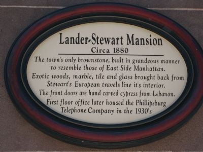 Lander-Stewart Mansion Marker image. Click for full size.