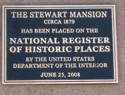 Lander-Stewart Mansion - NRHP Plaque. Click for full size. Lander-Stewart Mansion - NRHP Plaque image. Click for full size.