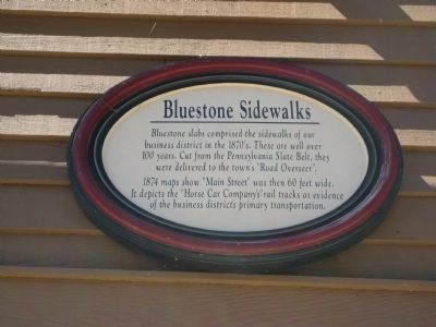Bluestone Sidewalks Marker image. Click for full size.