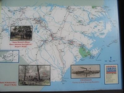 North Carolina Civil War Trails Map image. Click for full size.