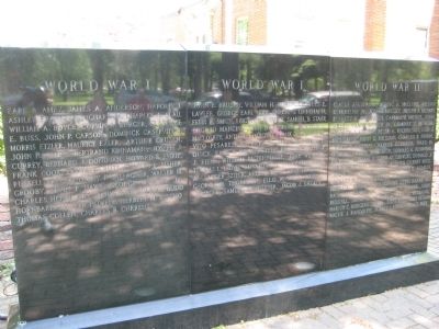 Warren County Veterans Monument - Left Marker image. Click for full size.