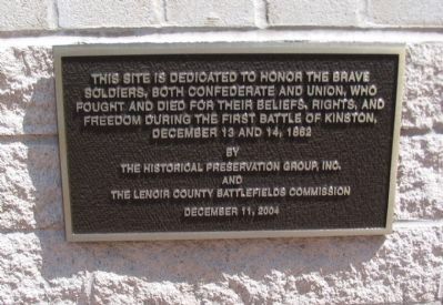 Dedication Plaque at the Site image. Click for full size.