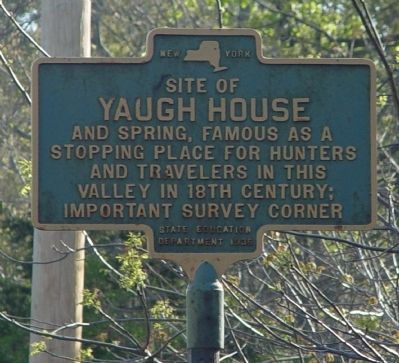 Site of Yaugh House Marker image. Click for full size.