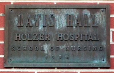 Davis Hall, Former Holzer School of Nursing image. Click for full size.