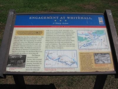 Engagement at Whitehall Marker image. Click for full size.