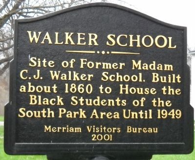 Walker School Marker. Click for full size. Walker School Marker image. Click for full size.
