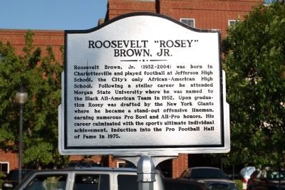 Roosevelt “Rosey” Brown, Jr. Marker image. Click for full size.