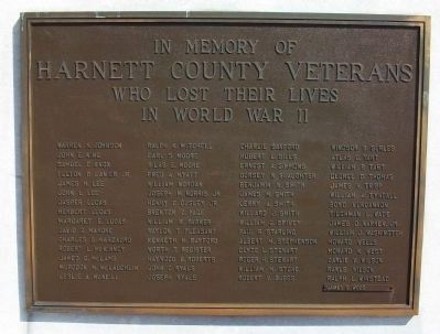 Harnett County Veterans Memorial - Right Panel image. Click for full size.