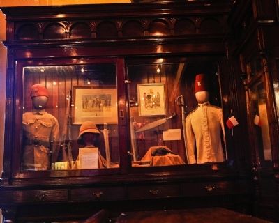 Historical artifacts at the Menger Bar image. Click for full size.