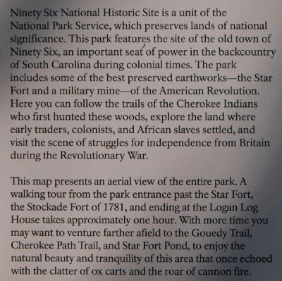 Ninety Six National Historic Site Marker image. Click for full size.