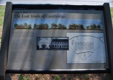 Lost Town of Cambridge Marker. Click for full size. Lost Town of Cambridge Marker image. Click for full size.