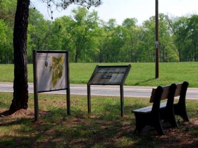 Ninety Six National Historic Site Marker (L). Click for full size. Ninety Six National Historic Site Marker (L) image. Click for full size.