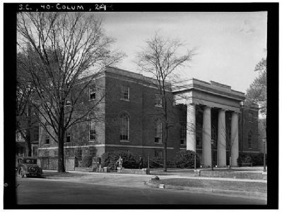 The South Caroliniana Library South and west (front )elevations image. Click for full size.
