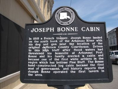 Joseph Bonne Cabin Marker. Click for full size. Joseph Bonne Cabin Marker image. Click for full size.