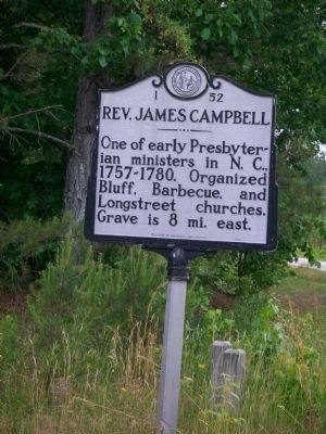 Rev. James Campbell Marker image. Click for full size.