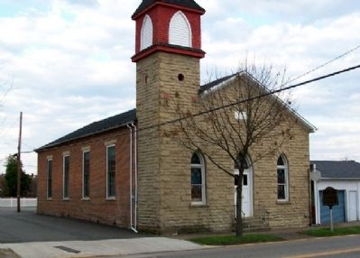 John Gee A.M.E. Church and Marker image. Click for full size.